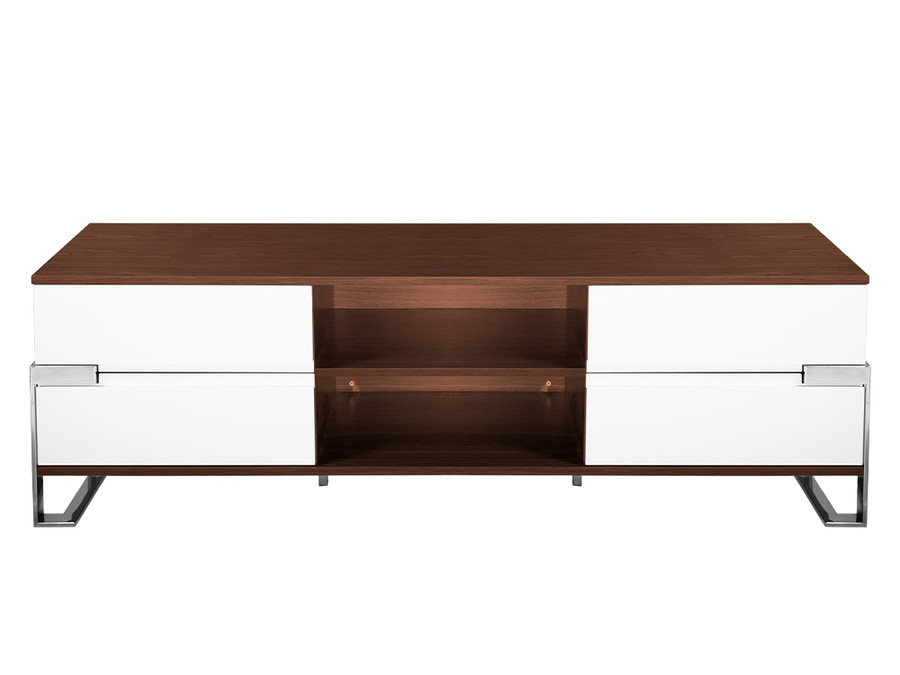 Szafka RTV E836 180x40x55 cm - biały połysk