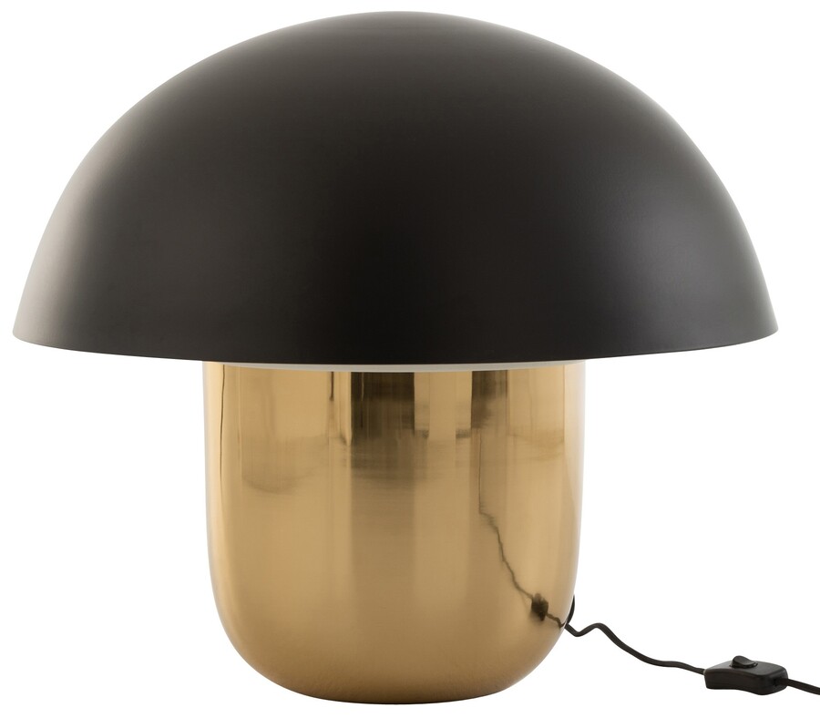 Lampa stołowa metalowa złota Ø50x47 cm