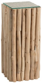 Stolik drewniany BASE PIECES - naturalny