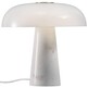 Lampa stołowa kamienna biała 32x32 cm