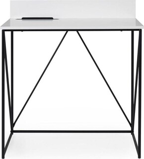 Biurko TELL 80 cm - biały/czarny