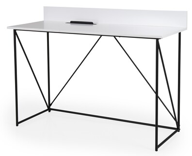 Biurko TELL 120 cm - biały/czarny