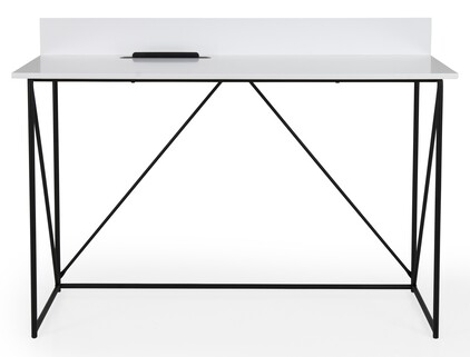 Biurko Tell 120x75 cm biało-czarne