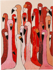 Obraz na płótnie FLAMINGO MEETING 90x120