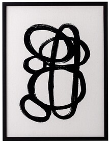 Dekoracja ścienna czarno-biała 32x42 cm