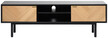 Szafka RTV czarna front naturalny 160x50 cm