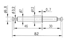 Trzpień dwustronny Wurth do złącza mimośrodowego / 19-30x49 mm - Würth