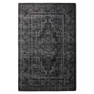 Ręcznie tkany dywan 200x300 - czarny