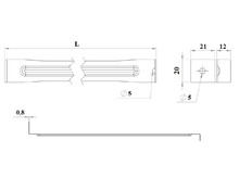 Szuflady Wspornik dna szuflady TYP-S L-500 - IMPORT