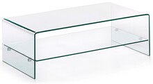 Stolik kawowy szklany transparentny 110x55 cm
