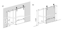 Prowadnice do drzwi Zestaw DESIGN LINE Rea RE20 do 1 drzwi / dł. 200 cm / 100 kg / PROMOCJA - Valcomp