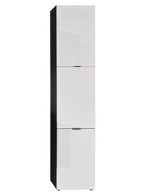 Słupek łazienkowy CONCEPT ONE - biały połysk/szary