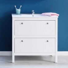 Szeroka szafka pod umywalkę OLE Bathroom - biały mat