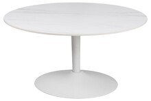 Stolik kawowy okrągły MALTA 90 cm - biały