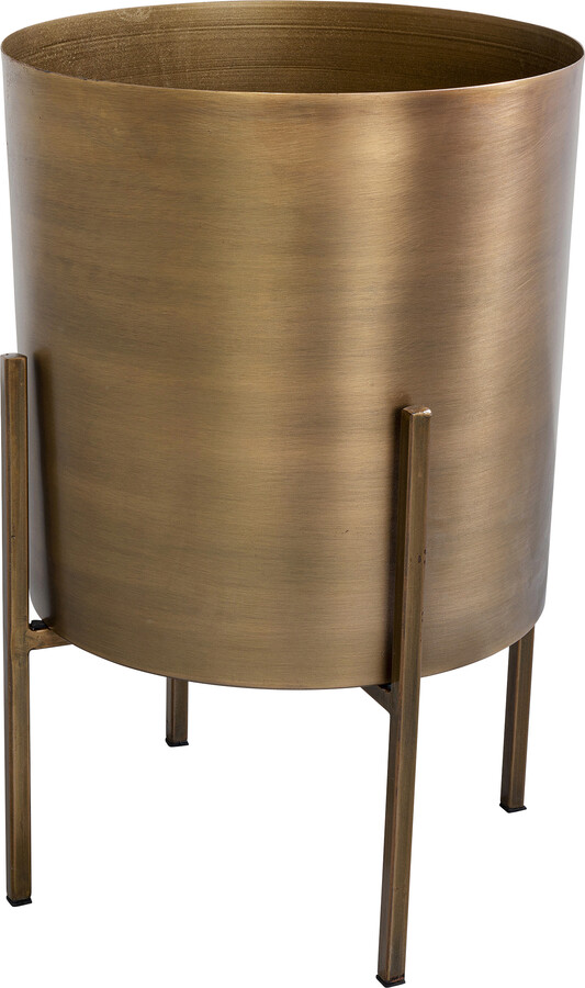 Doniczki MYNAH SHINEY GOLD 50 - mosiądz