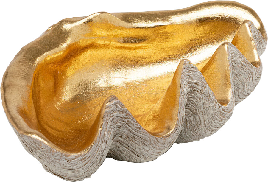 Misa dekoracyjna NOBLE SHELL 41x27 - złoty/srebrny