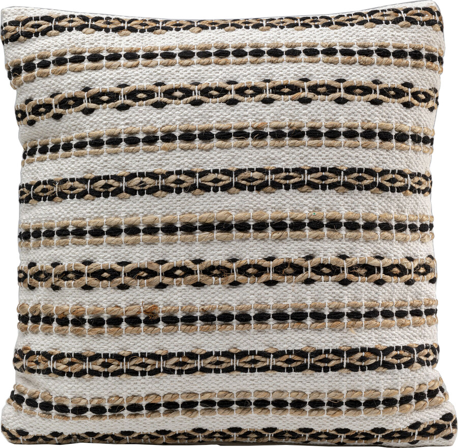 Poduszka dekoracyjna z juty LOOP ORNAMENT 45x45