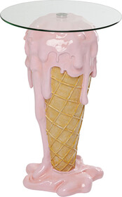 Stolik pomocniczy ICECREAM 48 - różowy/beżowy
