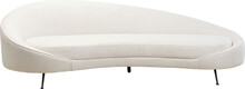 Sofa 4-osobowa WALL STREET - biały/czarny