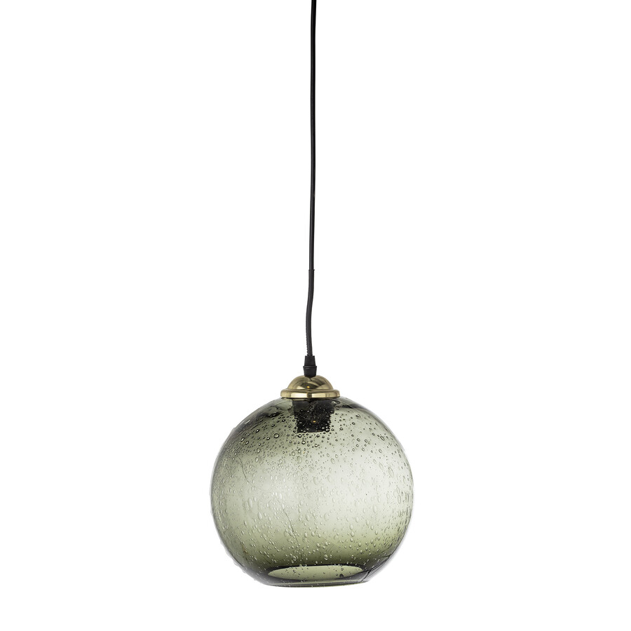 Lampa wisząca szklana ALBER - zielony