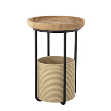 Stolik pomocniczy HITTI  Ø45 cm - naturalny