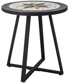 Stolik boczny INAZ Ø45 cm - czarny