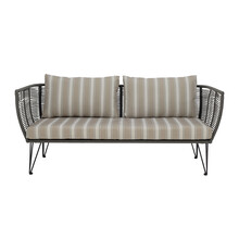Sofa ogrodowa MUNDO 175x74 cm - beżowy/zielony