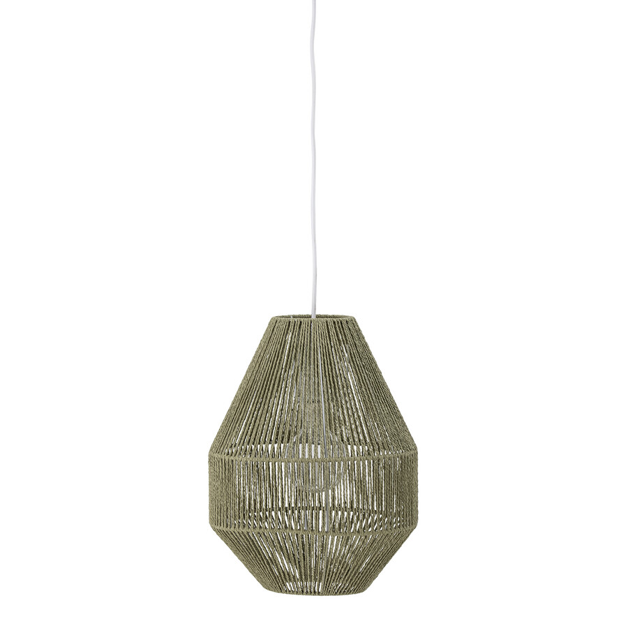 Lampa wisząca pleciona SACCO - zielony
