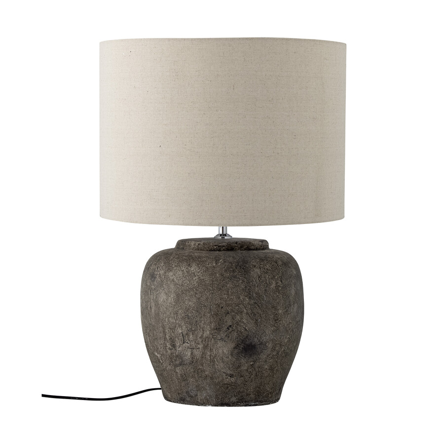 Lampa stołowa ISABELLE - szary/beżowy