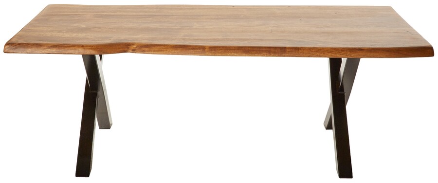 Stolik kawowy MAMMUT X 118x60 - akacja miodowa/czarny
