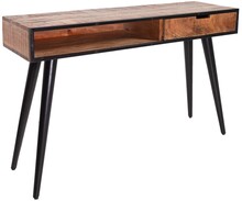 Konsole drewniane 120x35x75 cm w kolorze czarnym