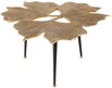 Stolik kawowy GINKGO LEAFS 75x73 - złoty/czarny