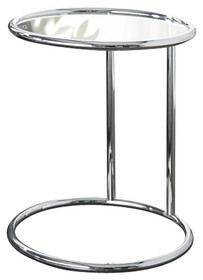 Stolik okrągły ART DECO 40 - chrom