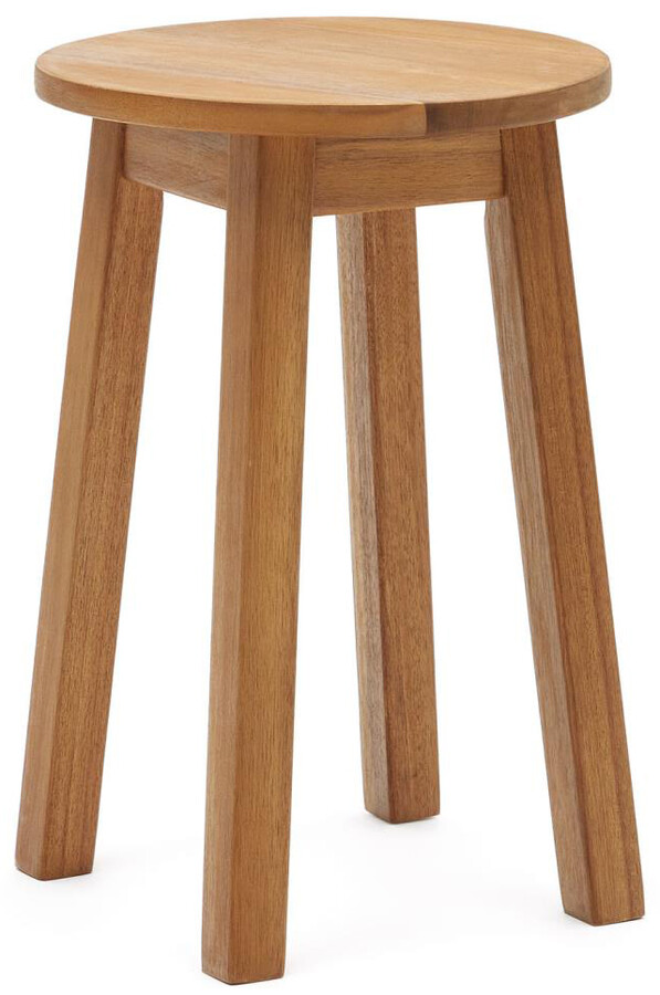 Taboret drewniany do ogrodu AMEL - naturalny