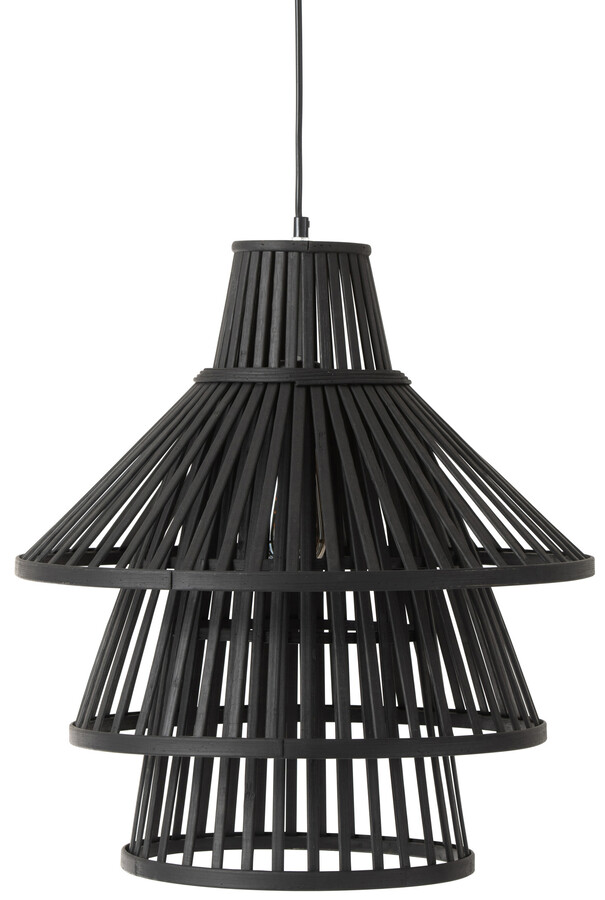 Lampa wisząca, duża - czarny