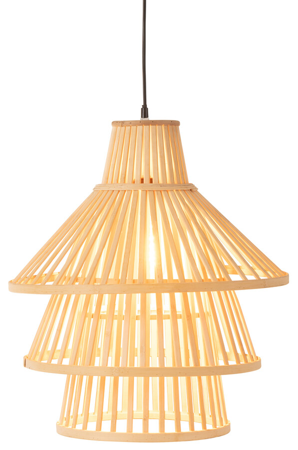 Lampa wisząca, duża - naturalny