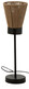Lampa podłogowa LUNA, mała - czarny/beżowy