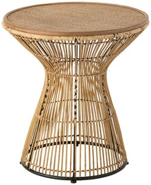Stolik pomocniczy rattanowy RAER - naturalny