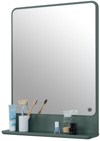 Lustro łazienkowe z półką TOM TAILOR Color Bath - ciemny zielony