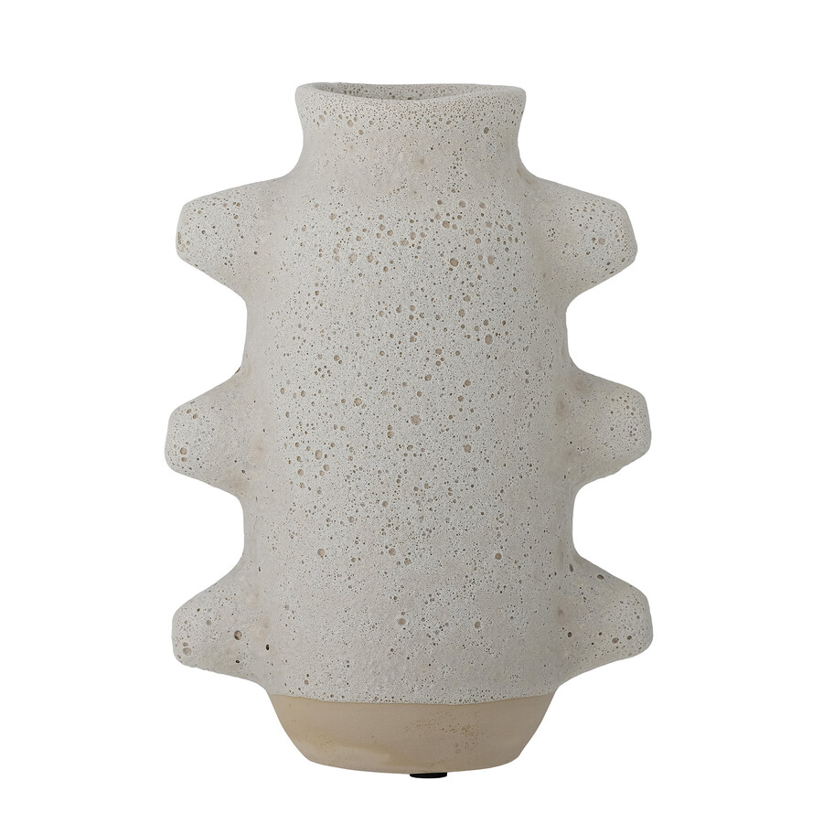 Wazon z ceramiki BIRKA 23 cm - biały