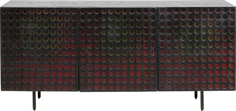Komoda 3-drzwiowa CLICK CLACK - czarny