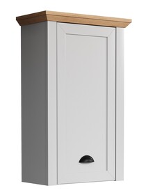 Szafka wisząca LANDSIDE Bathroom - jasnoszary/dąb artisan
