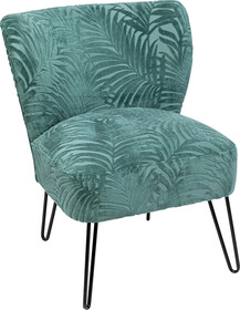 Fotel PALM SPRINGS - niebieski/czarny