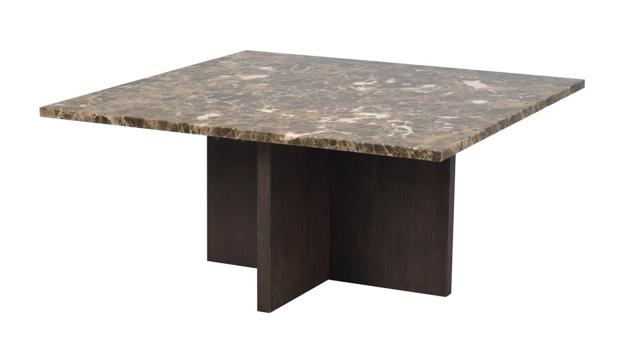 Stolik kawowy BROOKSVILLE 90x90cm - brązowy