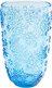 Szklanka ICE FLOWERS - niebieski