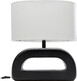 Lampa stołowa TUBE 52 - biały/czarny