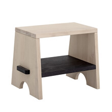 Taboret dziecięcy JELA - naturalny/czarny