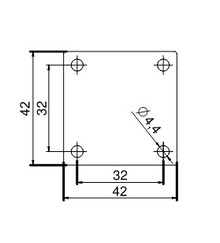 Kółka Kółko meblowe obrotowe SUPRA - przezroczysty / fi 35 mm / 30 kg  - Rejs