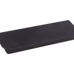 Uchwyt listwowy 3808 Czarny Mat / rozstaw 96 mm Wymiary: - długość: 116 mm - głębokość 37 mm - rozstaw otworów: 96 mm Materiał: profil aluminiowy Kolor...