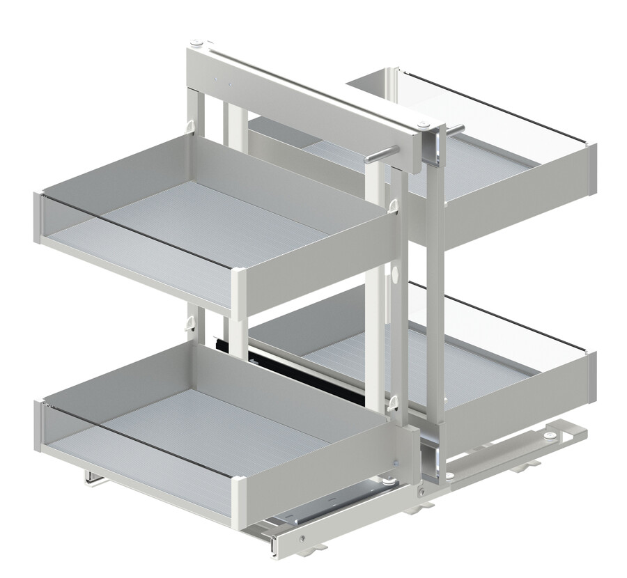 Cargo Corner Comfort Prawe MAXIMA PURO 800 mm + prowadnica Rejs - biały/bezbarwny